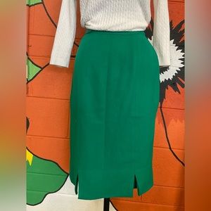 Vintage 1950s Wool Green Skirt